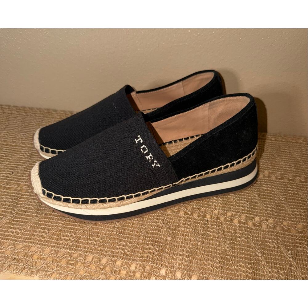 Tory Burch Black and White Flats